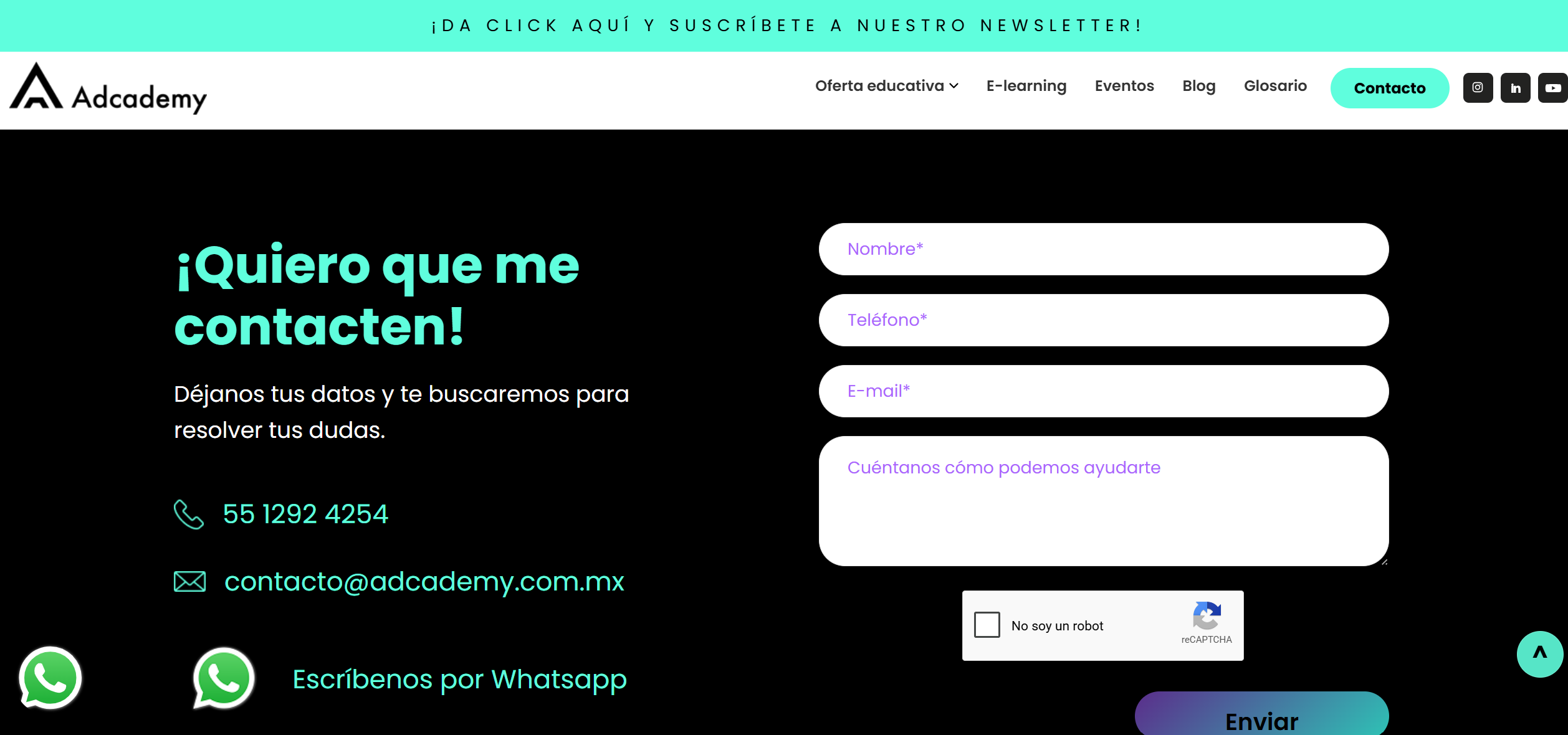 Adcademy contacto